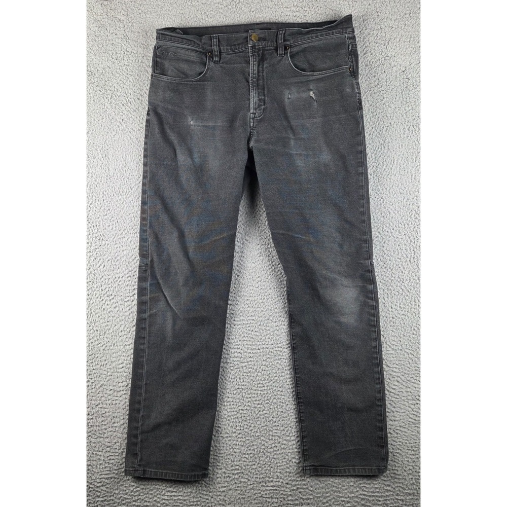 Proof Huckberry Jeans Mens 33x32 Black‎ Denim Mid Rise Straight Leg Grunge